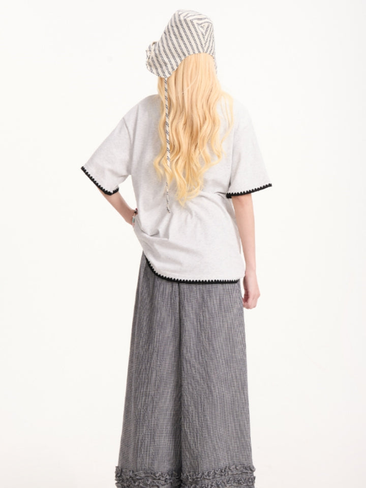 Bear Print Summer Short-Sleeve T-shirt