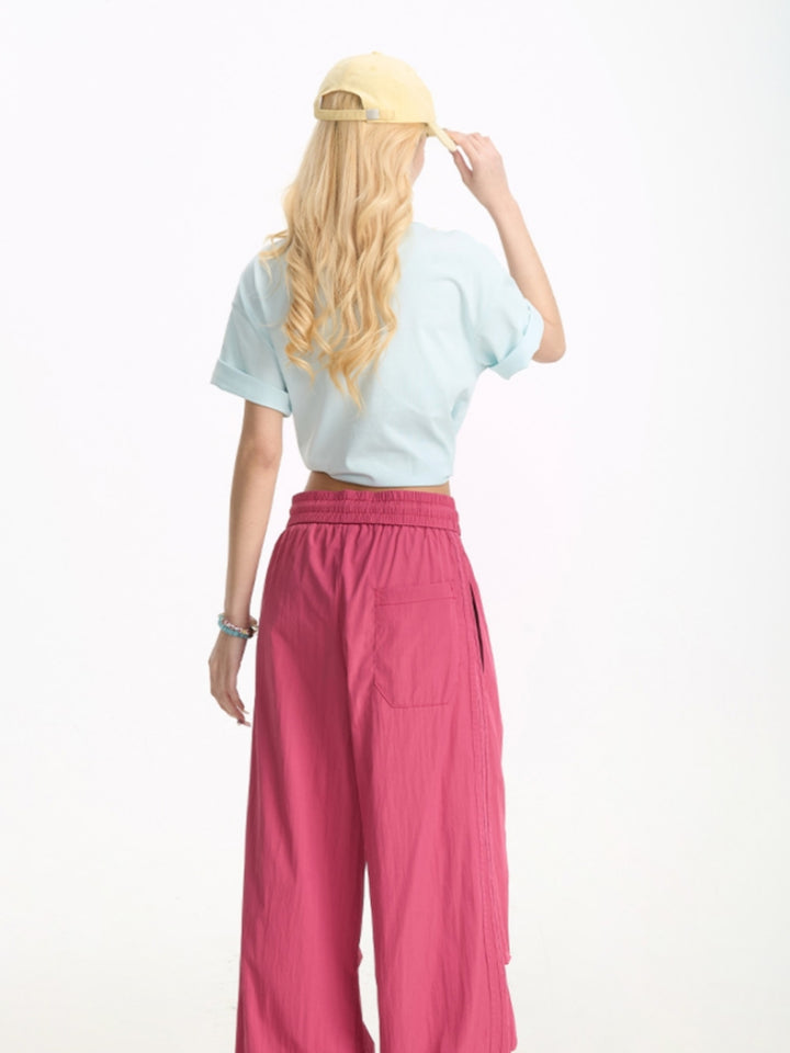 Summer Cartoon Seashell Print Short-Sleeve T-shirt