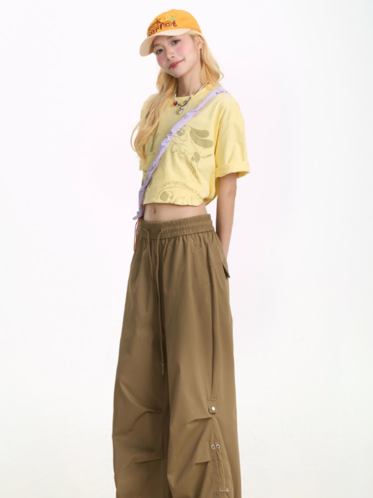 Puppy Print Loose-Fit Short-Sleeve T-shirt