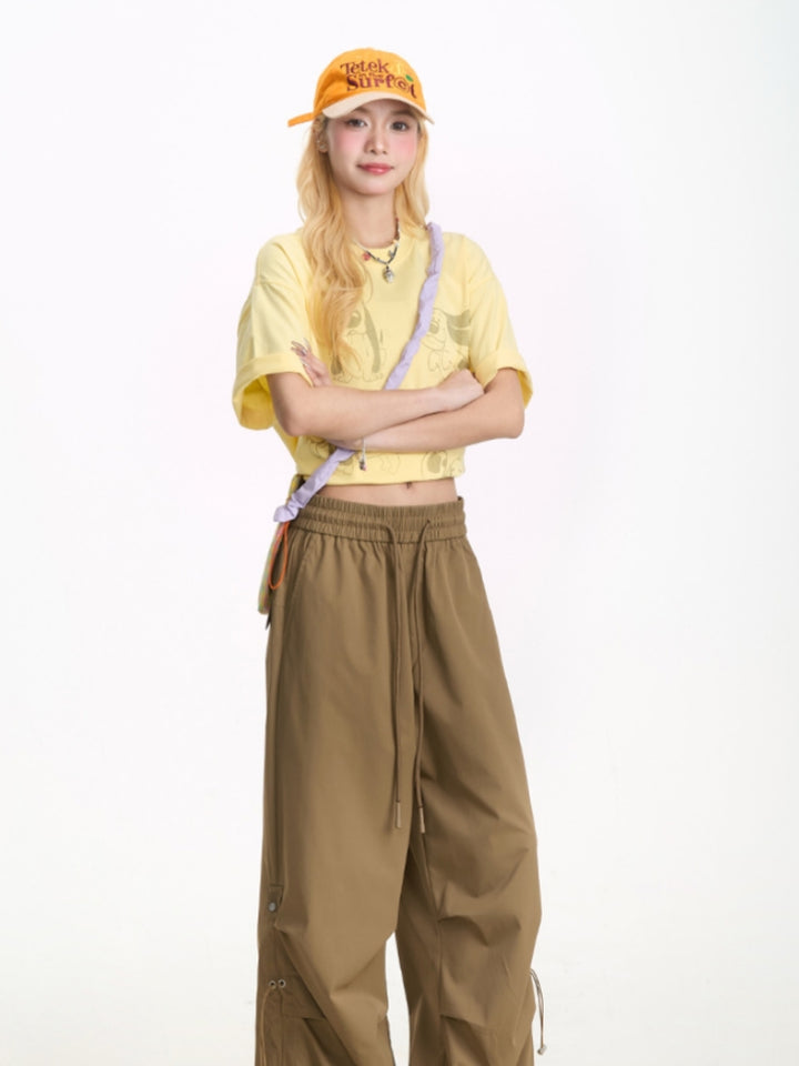 Puppy Print Loose-Fit Short-Sleeve T-shirt