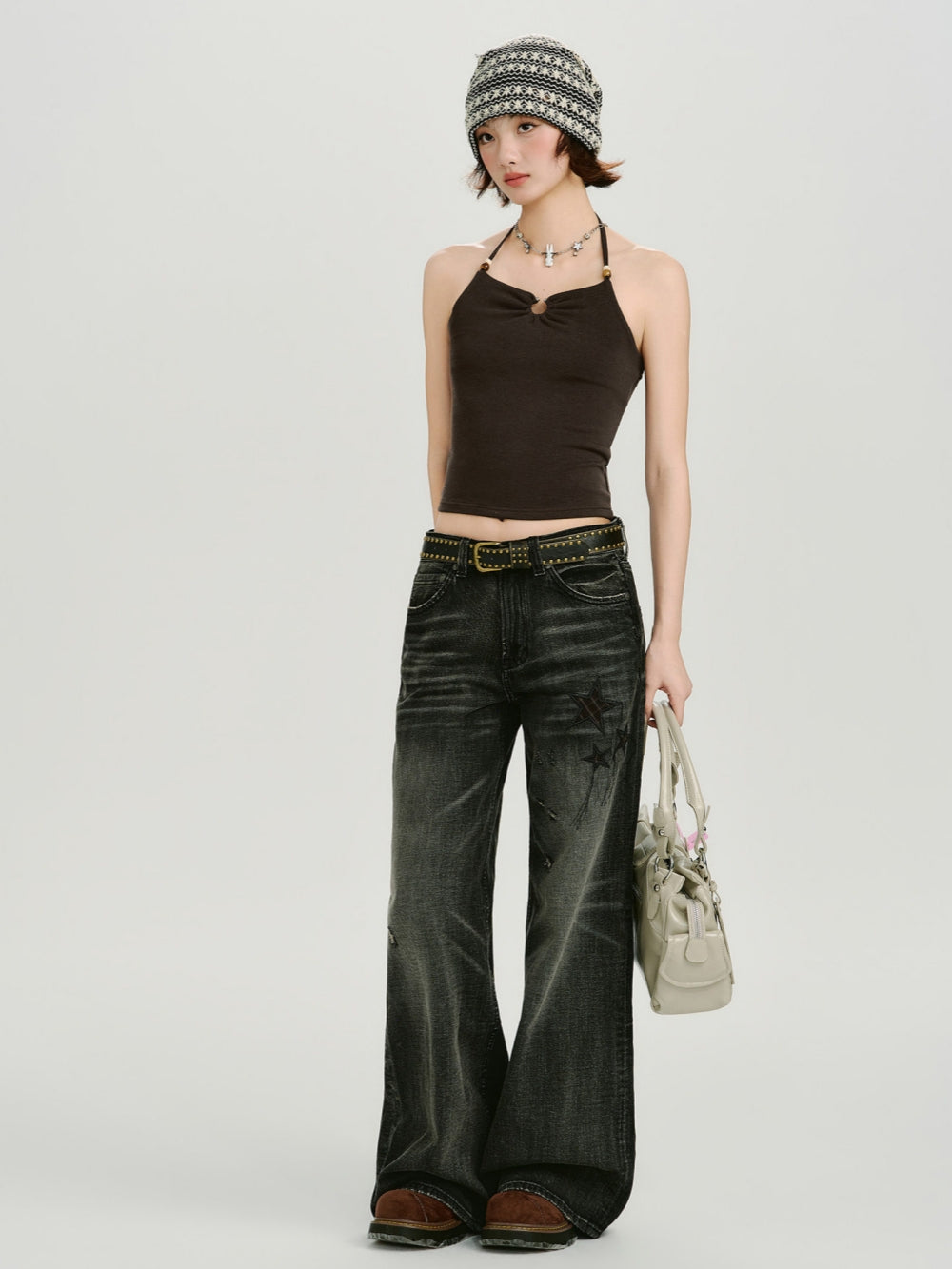 Vintage American Halter Neck Tank Top
