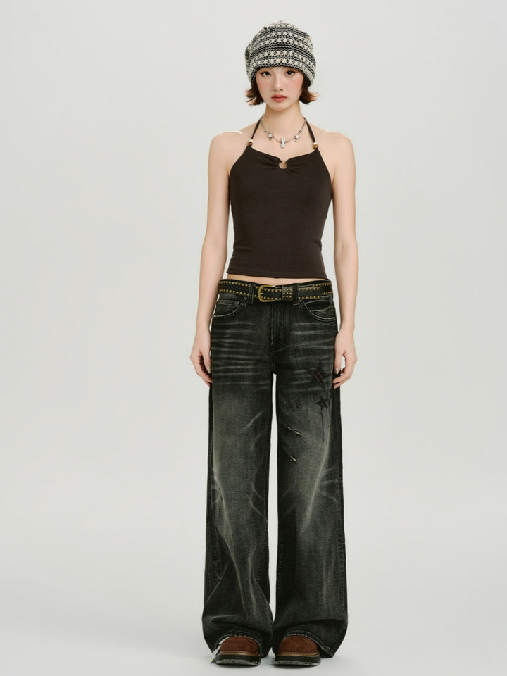 Vintage American Halter Neck Tank Top