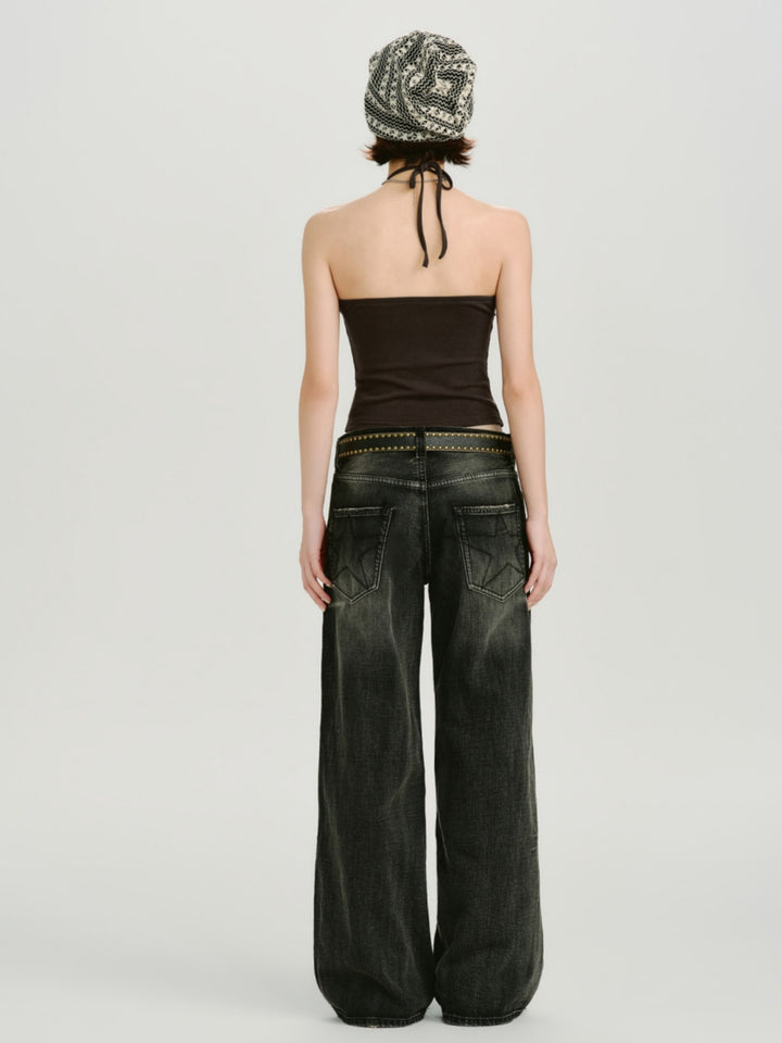 Vintage American Halter Neck Tank Top