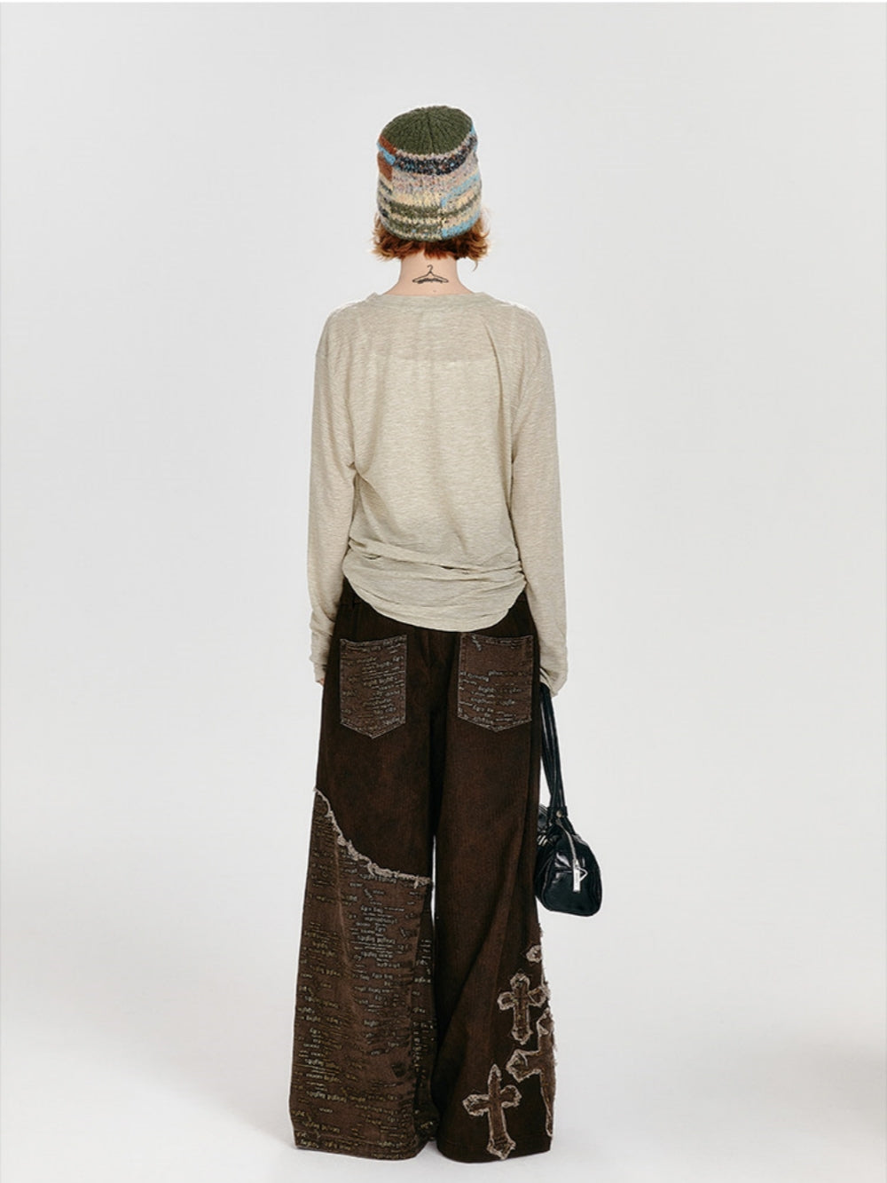 Saturn Graphic Draped Neck Top