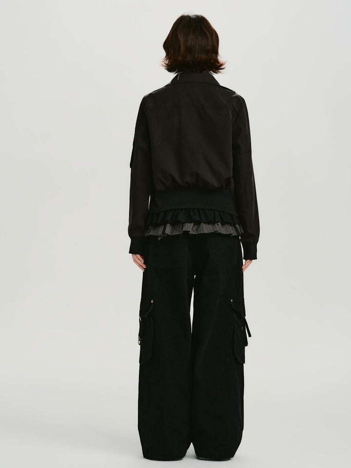 Buckle Collar Utility Jacket