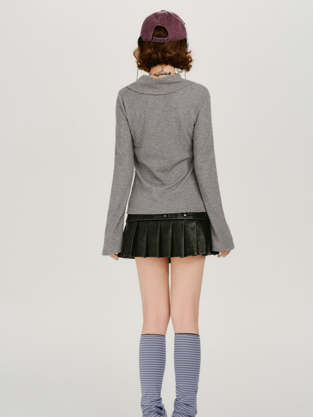 Grunge Graphic Faux Layered Star Sweatshirt