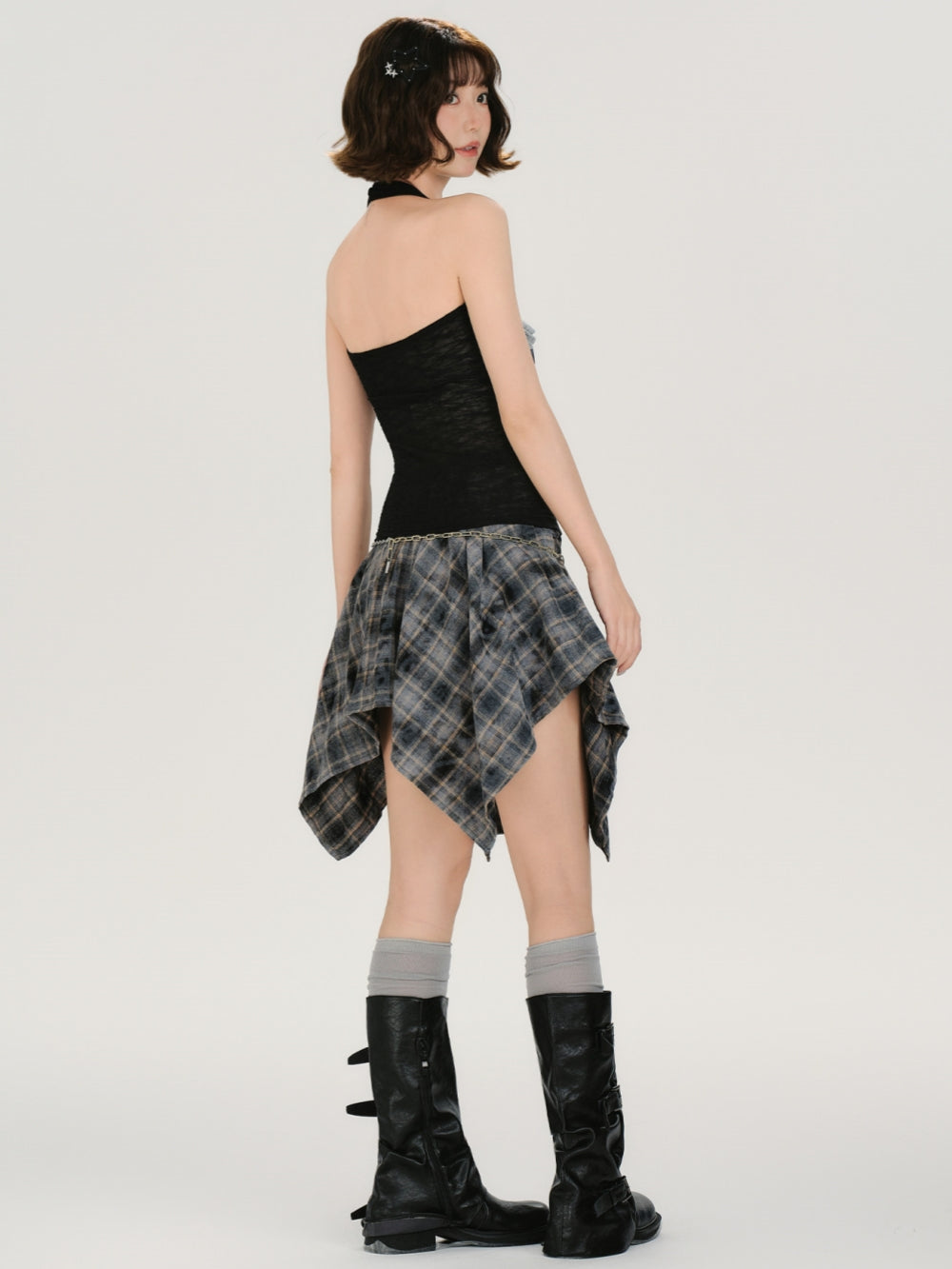 Gothic Corset Harness Halter Top