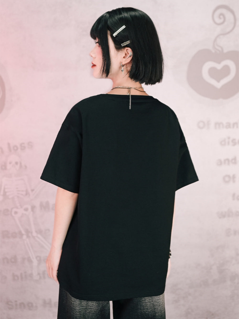 Harajuku Rafflesia Monster Graphic Oversized Tee