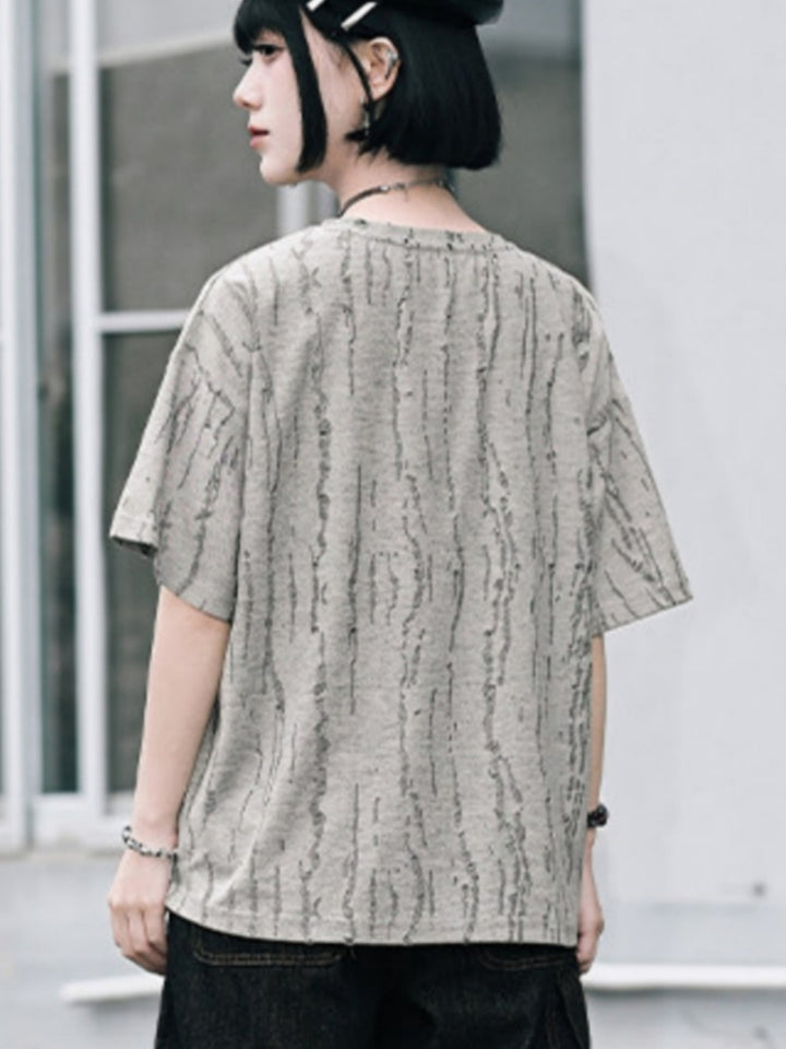 Texture Slit Occult Graphic Tee