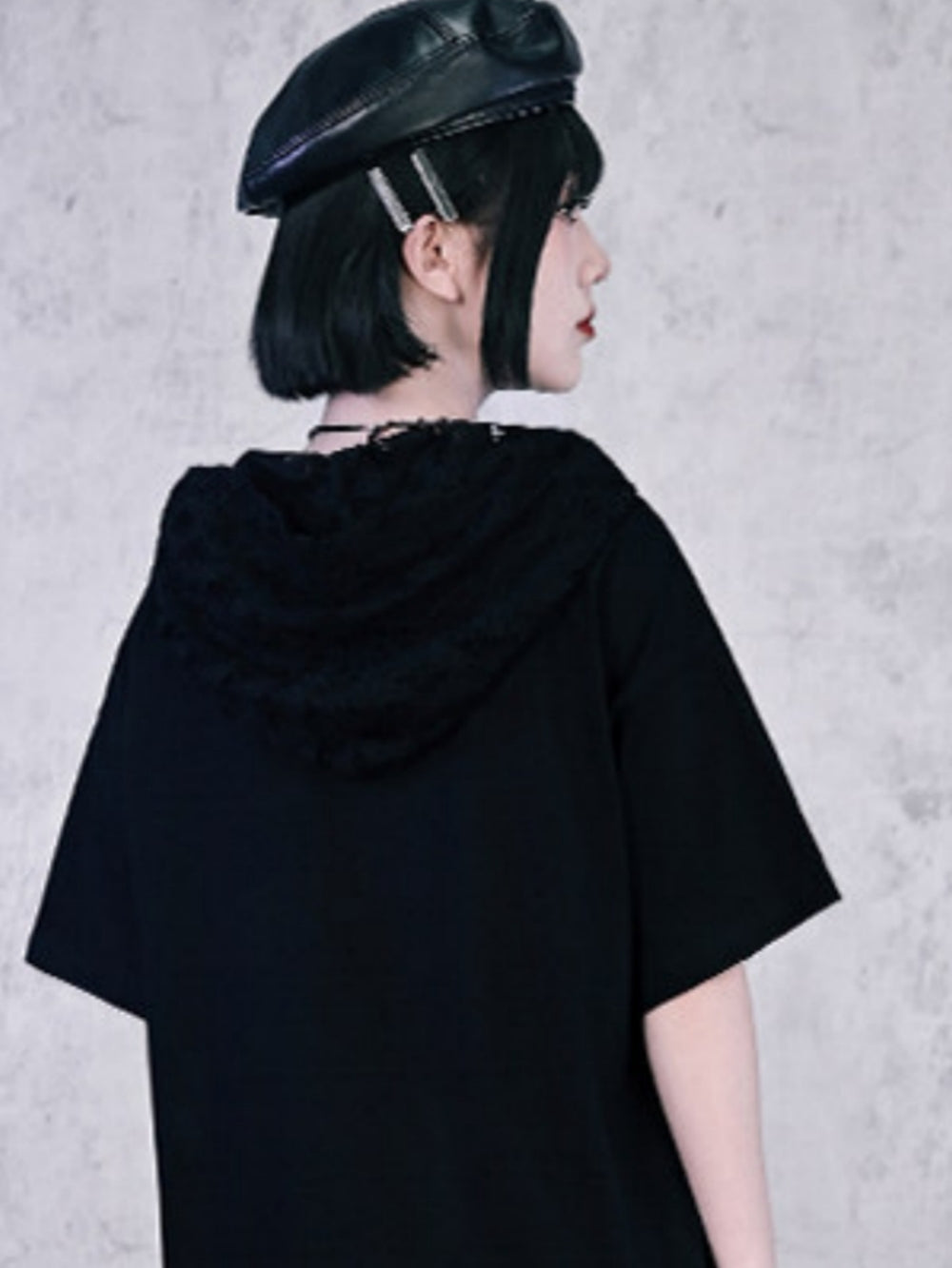 Lace Hood Occult Graphic Tee