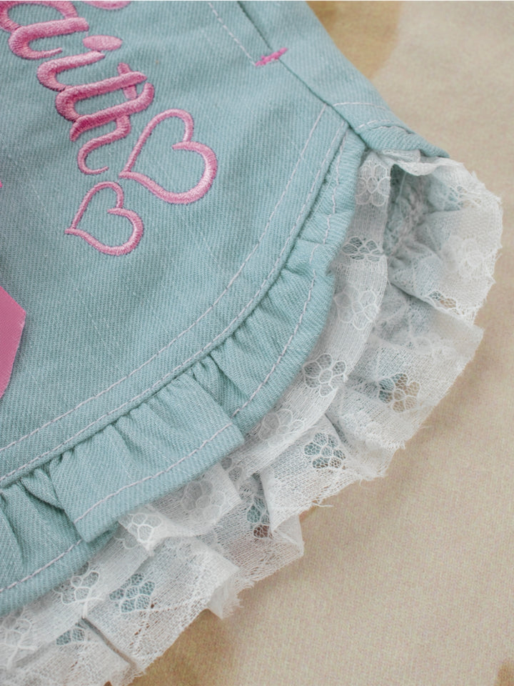 Kawaii Denim Shorts with Bow