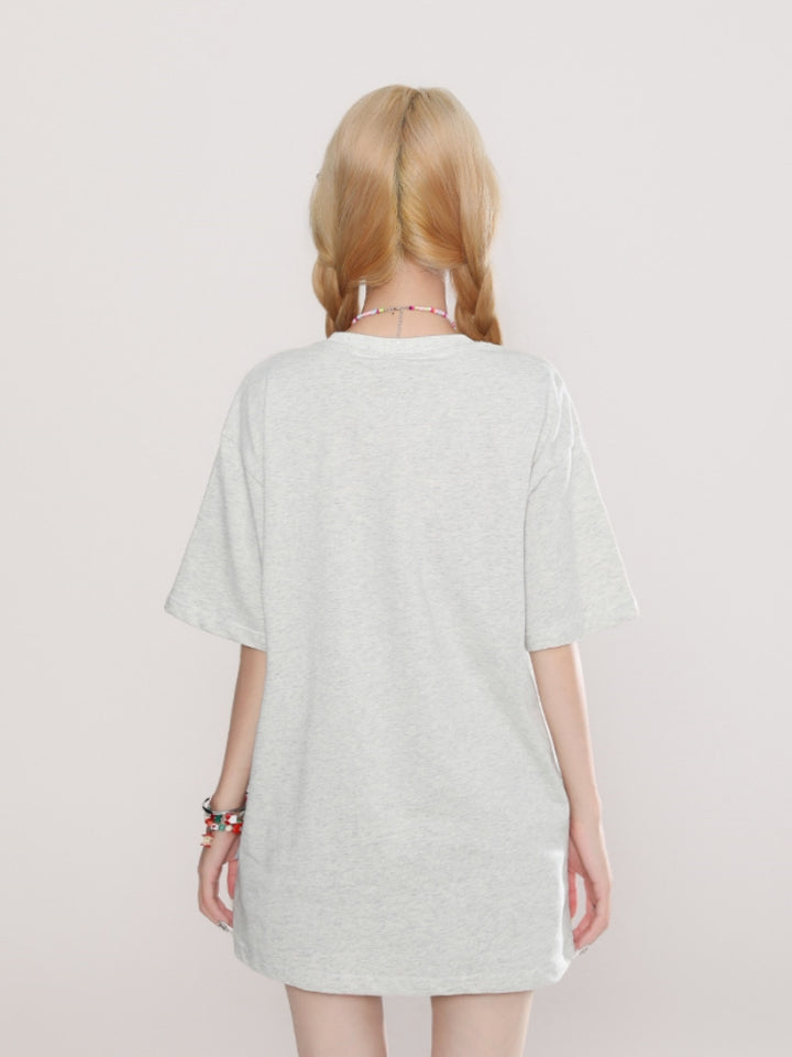 Kawaii Kitten Embroidered T-shirt