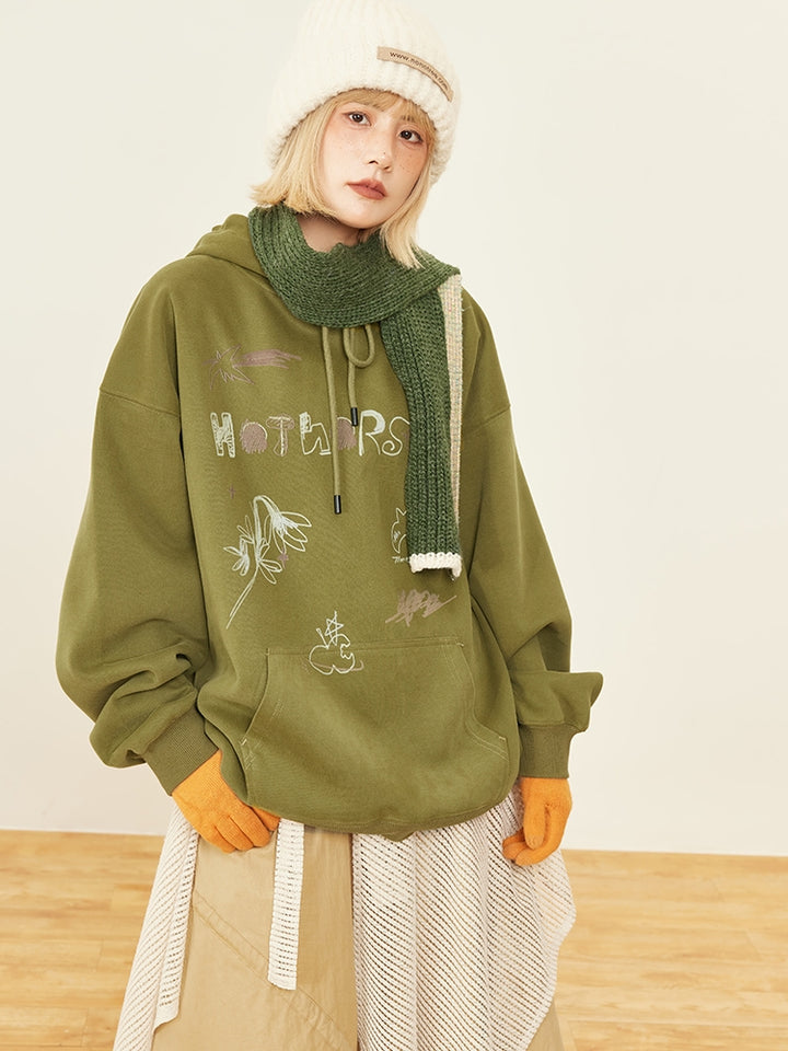 Kawaii Print Japanese Style Hoodie