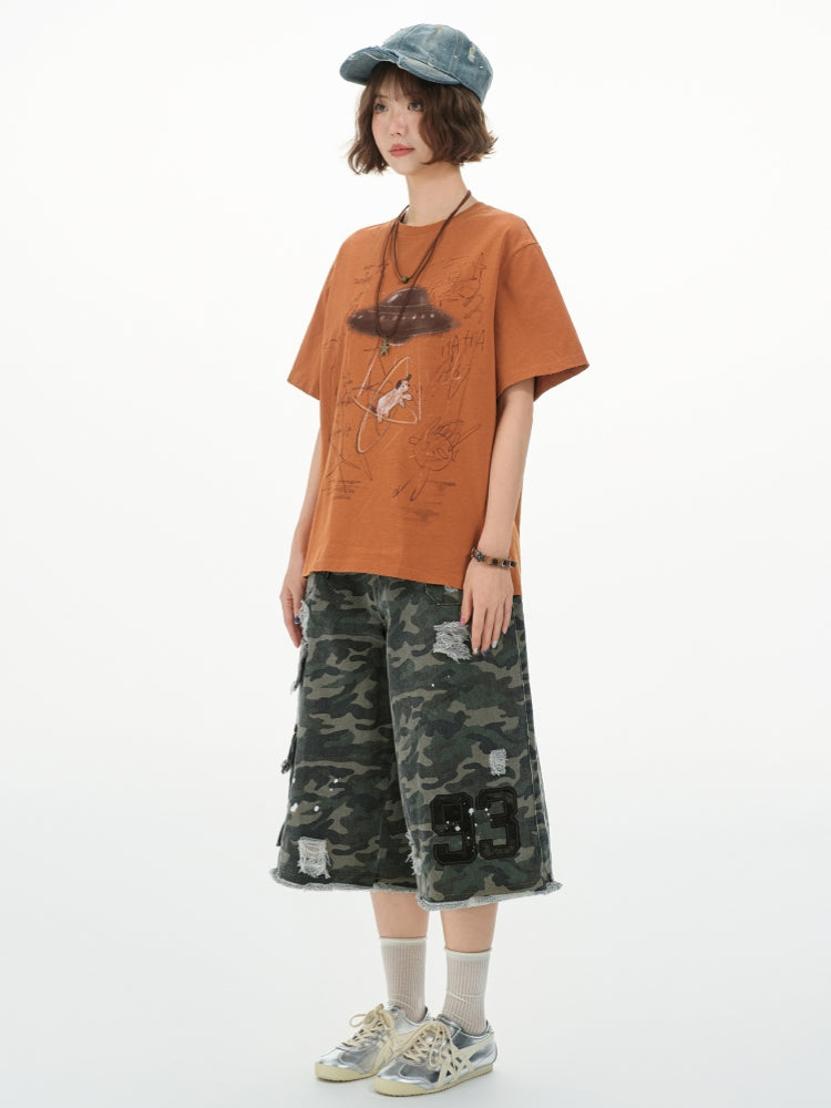 Kawaii UFO Dog T-Shirt