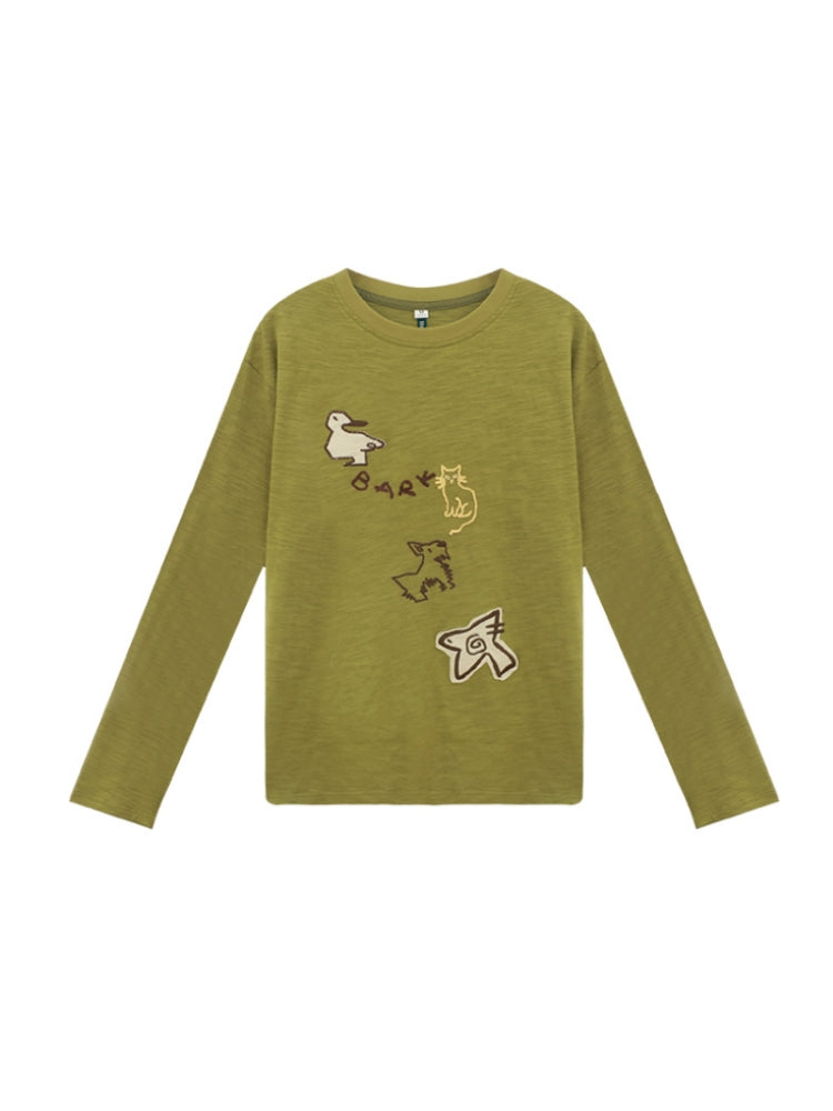 Kawaii Zoo Patch Sweatshirt