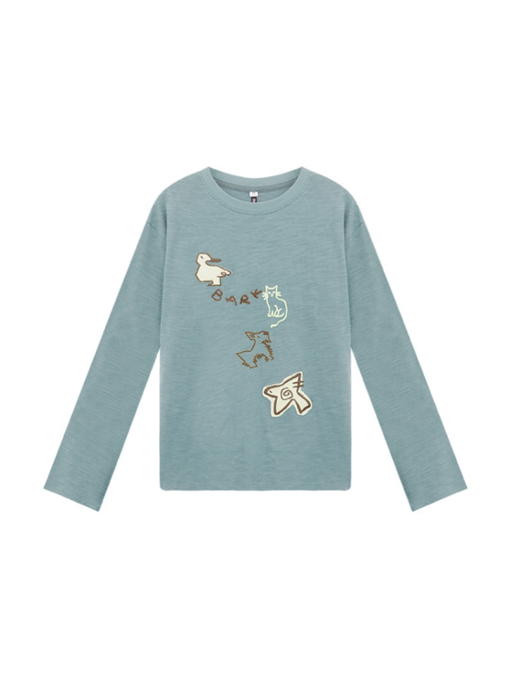 Kawaii Zoo Patch Sweatshirt