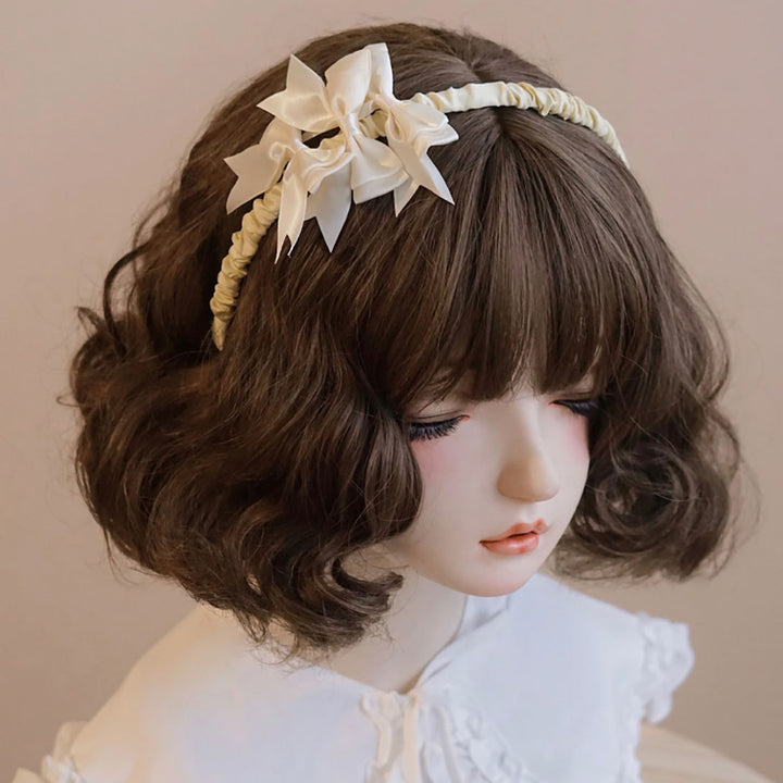 Korean Bow Ruffled Headband