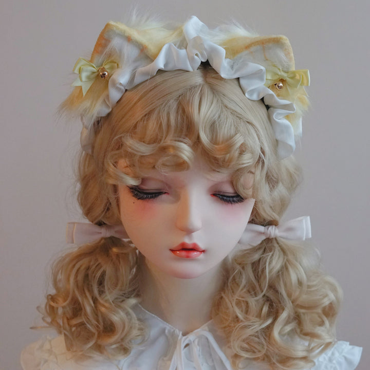 Light Yellow Cat Ear Headband