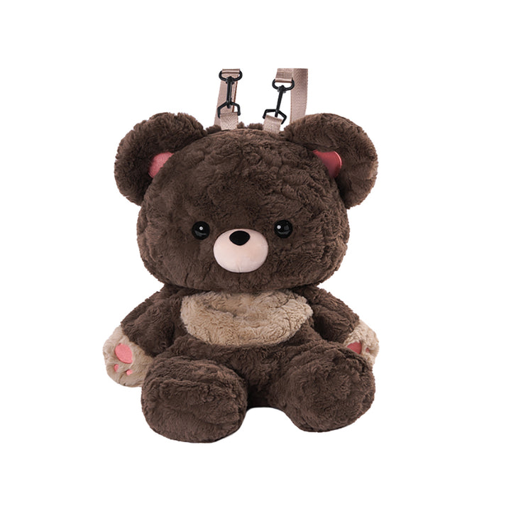 Love Heart Bear Plush Backpack