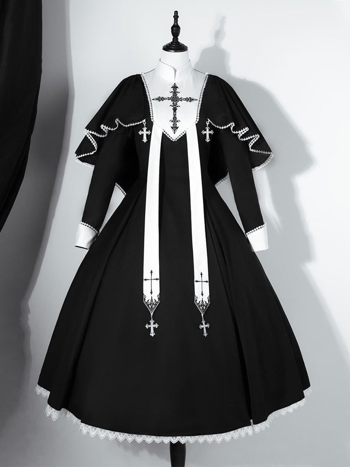 Nun Goth Black Lolita Dress