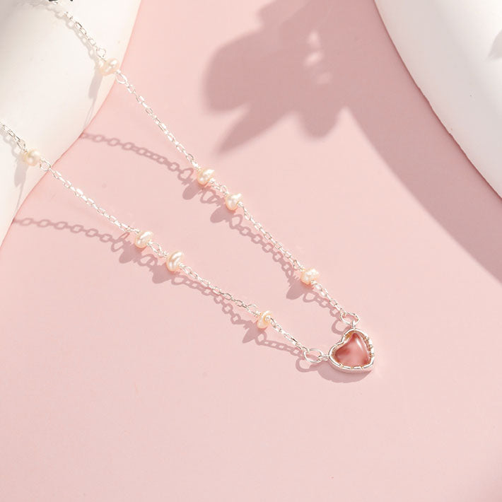 Pearl Heart Necklace