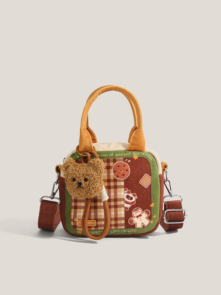 Cute Plaid Mini Square Bag