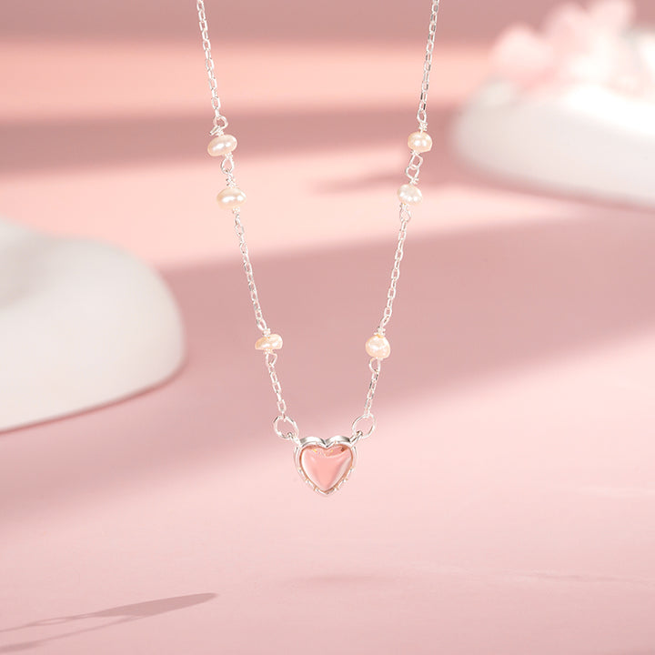 Pearl Heart Necklace