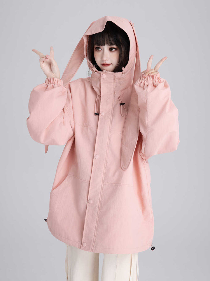 Cute Rabbit Ears Hoodie for Spring and Autumn