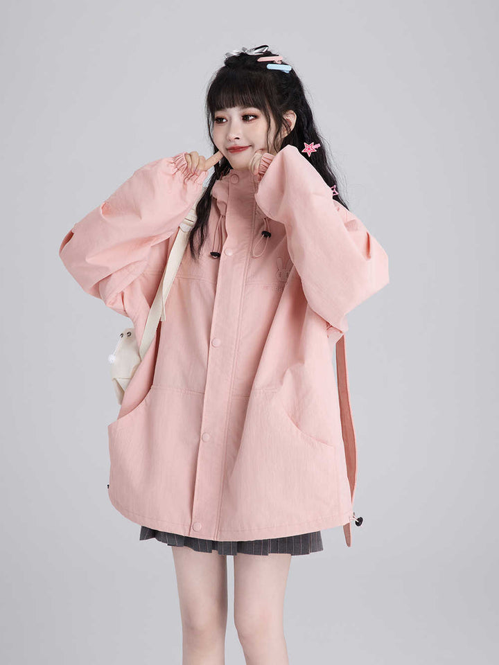 Cute Rabbit Ears Hoodie for Spring and Autumn