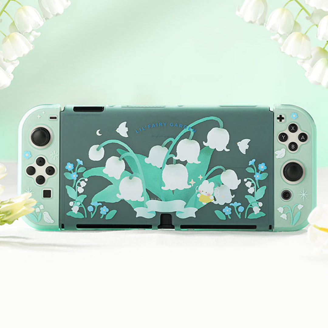 lily of the valley protective case for Nintendo switch Oled