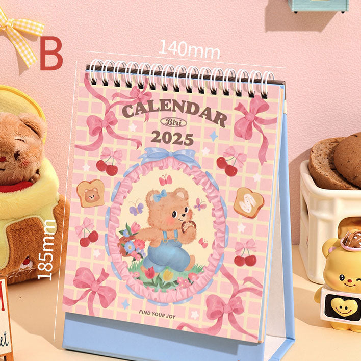 2025 Cartoon Bear Desk Calendar