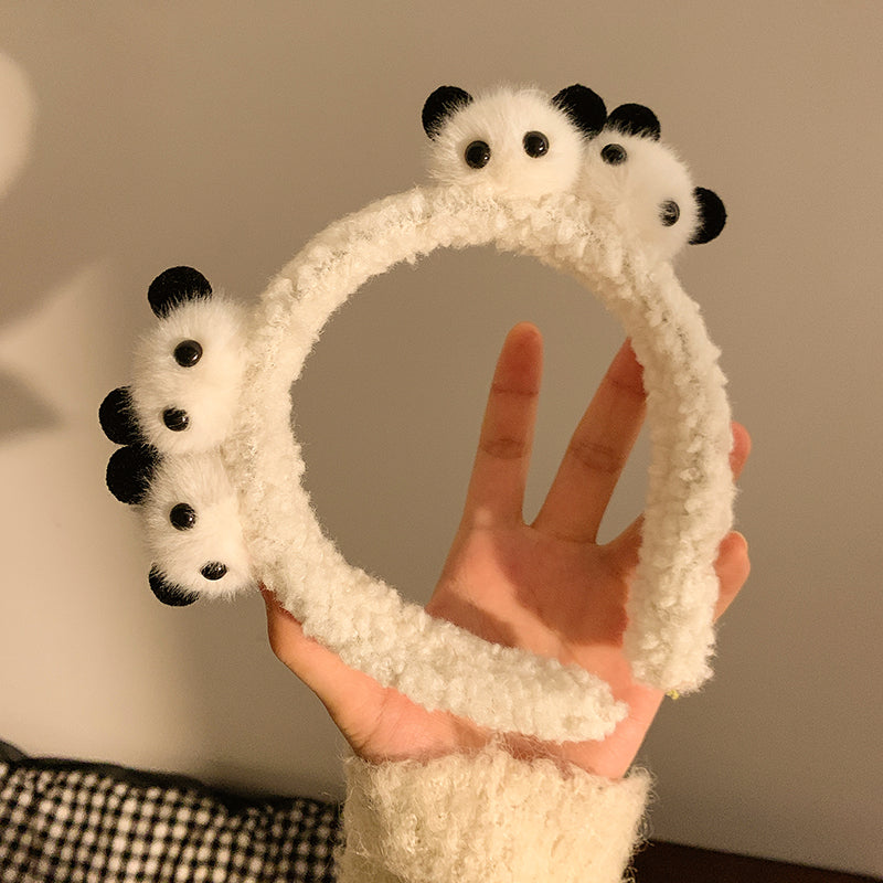 Cartoon Panda Bear Deer Plush Headband