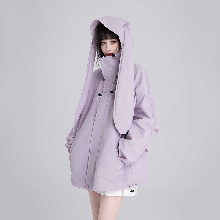 Cute Rabbit Ears Hoodie for Spring and Autumn