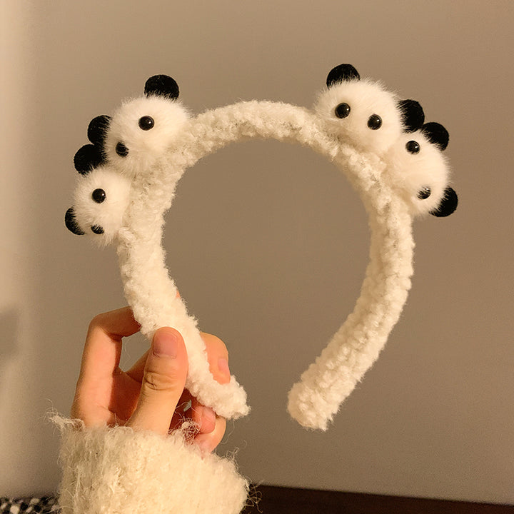 Cartoon Panda Bear Deer Plush Headband