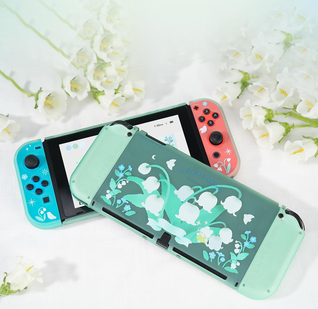 lily of the valley protective case for Nintendo switch Oled