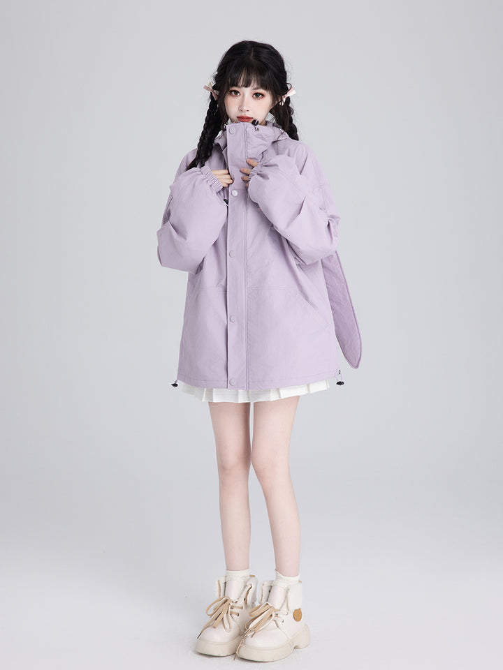 Cute Rabbit Ears Hoodie for Spring and Autumn