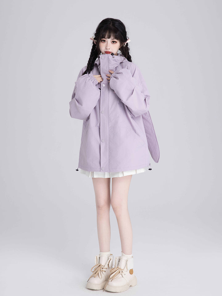 Cute Rabbit Ears Hoodie for Spring and Autumn