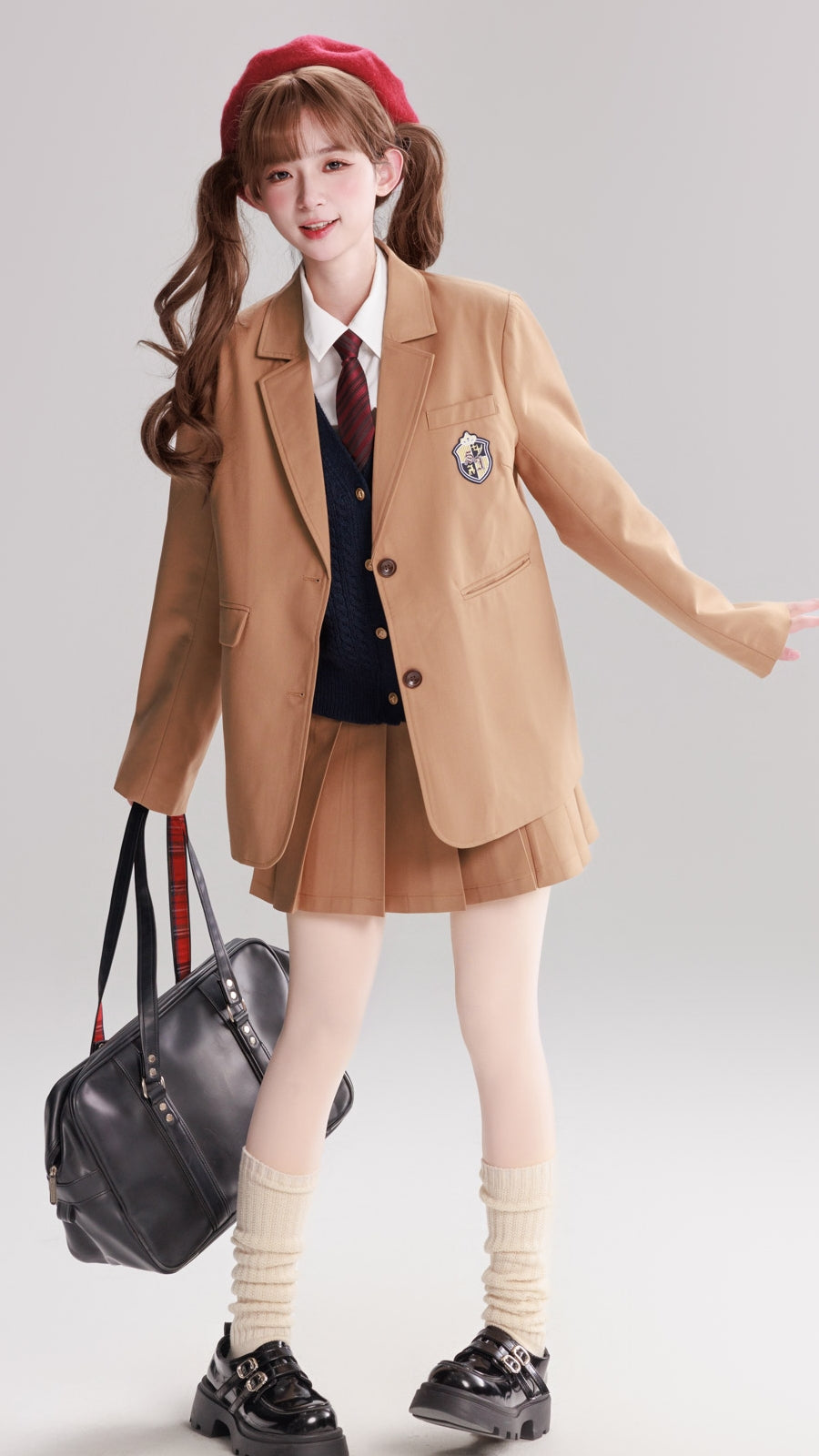 Preppy Blazer and Skirt Set