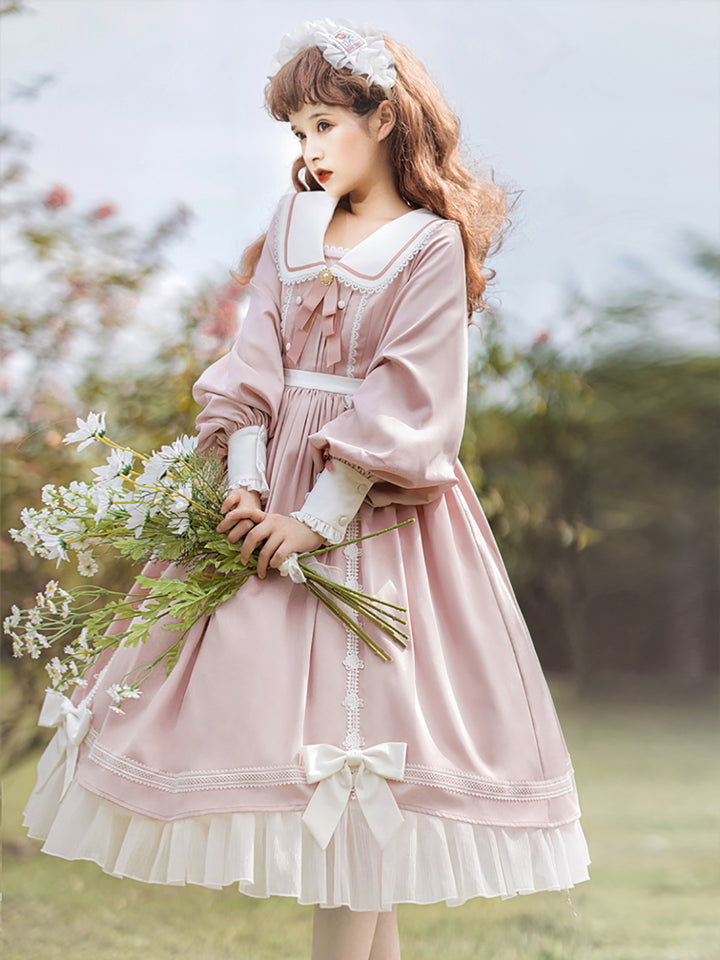 Rabbit Ear Princess Long Sleeve Dress