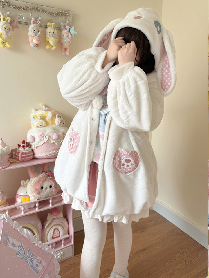 Rabbit Ears Hoodie Coat