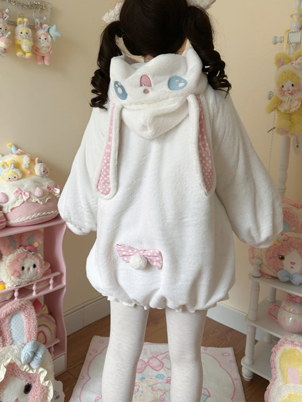Rabbit Ears Hoodie Coat