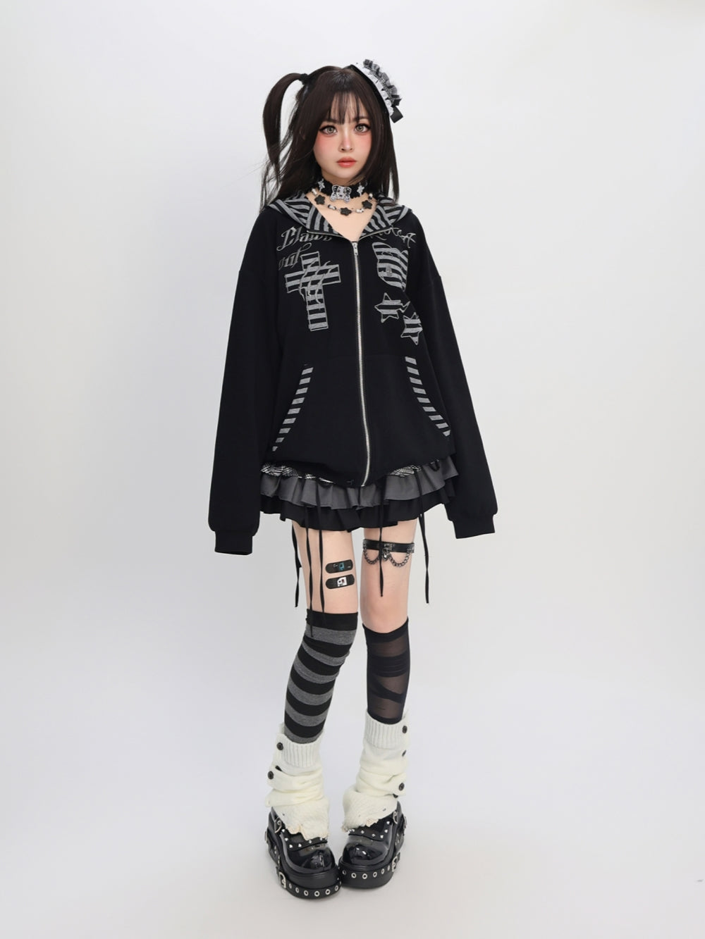 Rebel Kitten Cat Ear Hoodie - Edgy Y2K Essential
