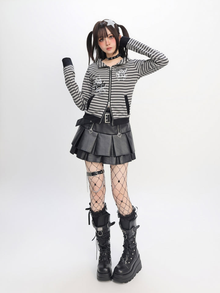 Rebel Koala Striped Hoodie