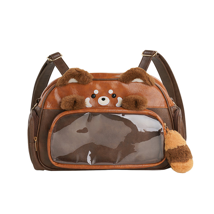 Red Panda Leather Crossbody Ita Bag