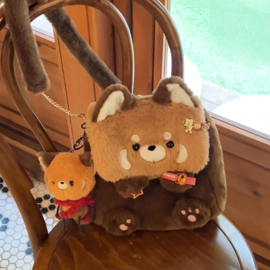 Red Panda Plush Backpack