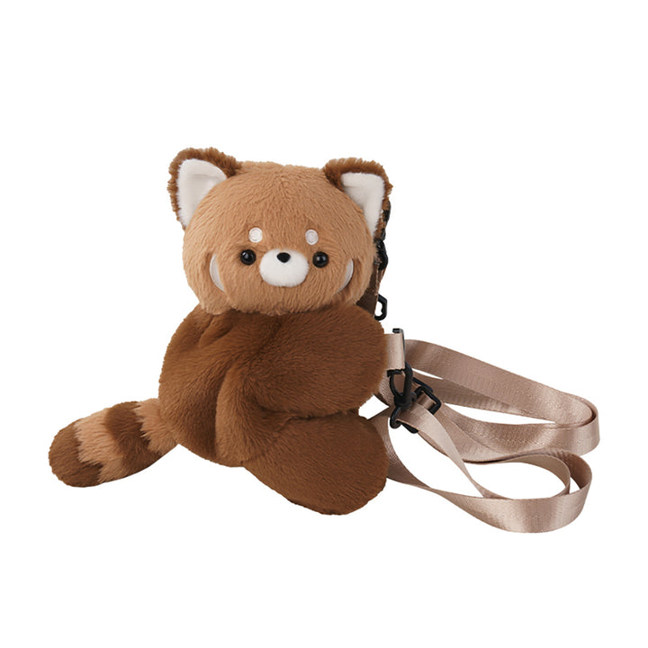 Red Panda Plush Crossbody Bag