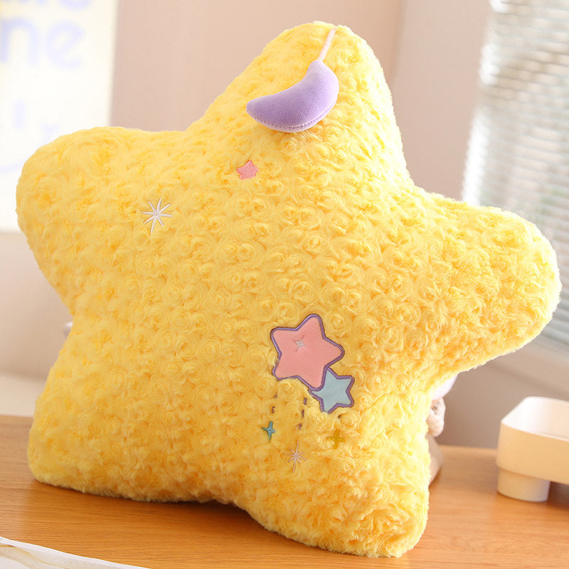 Pastel Star Moon Plush Pillow