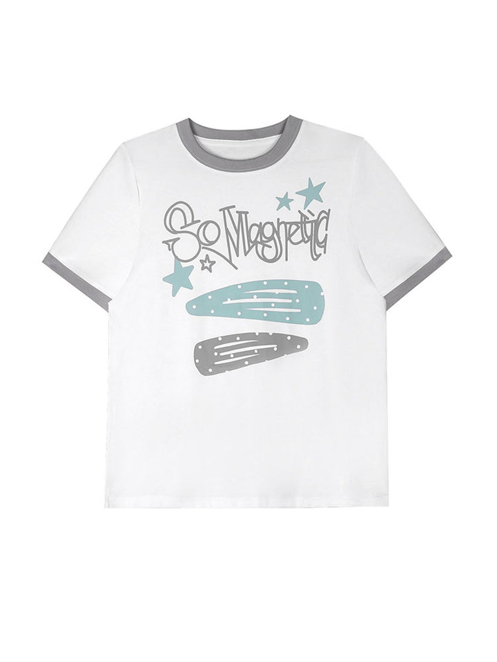 So Magnetic Pastel Ringer T-shirt