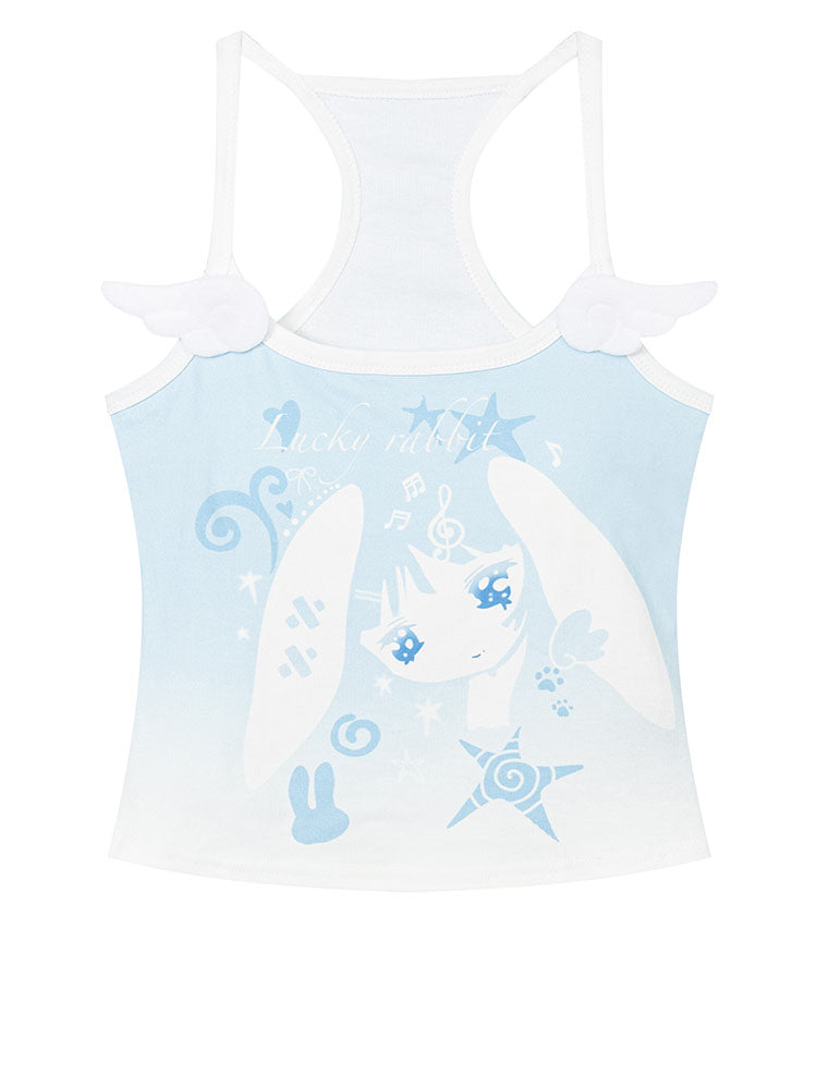 Pastel Blue Angel Wing Camisole