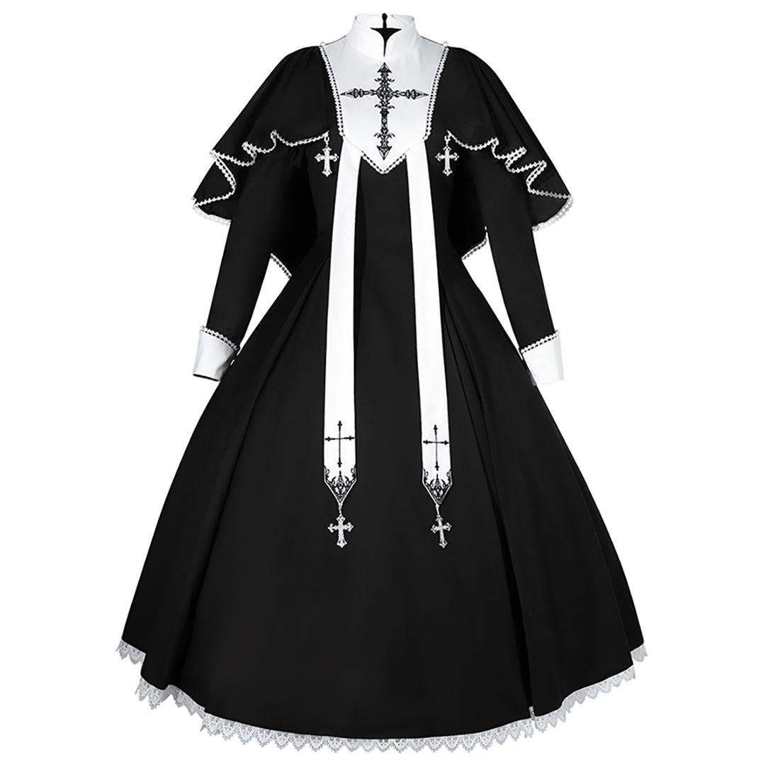 Nun Goth Black Lolita Dress